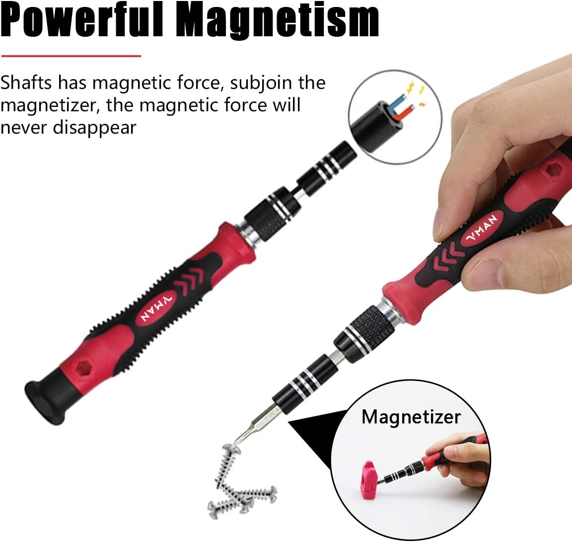 VMAN 2020 New 122 in 1 Precision Screwdriver Set, Mini Screwdriver Set, Magnetic Screwdriver Set for Electronics, Repair tool set for Mobile Phone, Watch, MacBook, Jewelry, Ipad, Game Console: Home Improvement