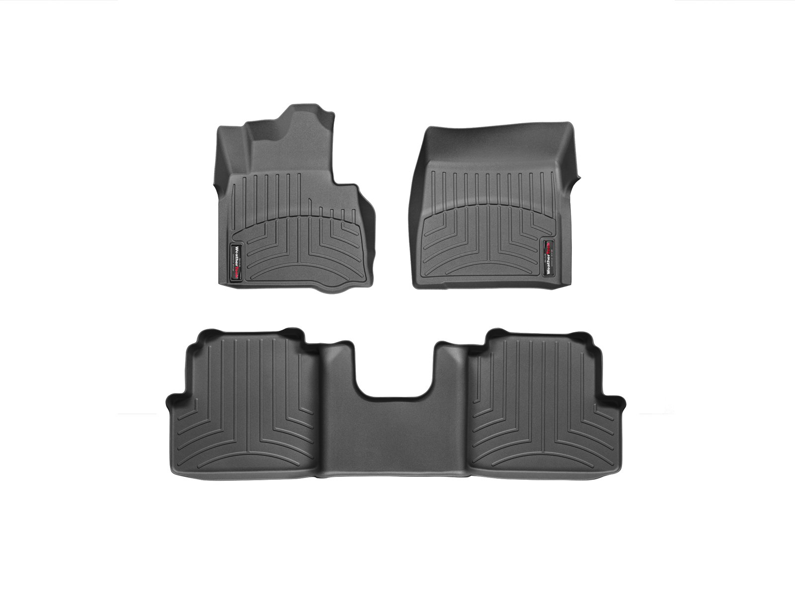 Weathertech Custom Fit FloorLiners for Mercedes G-Class, AMG G 63, G 63 AMG - 1st & 2nd Row (444941-442212), Black