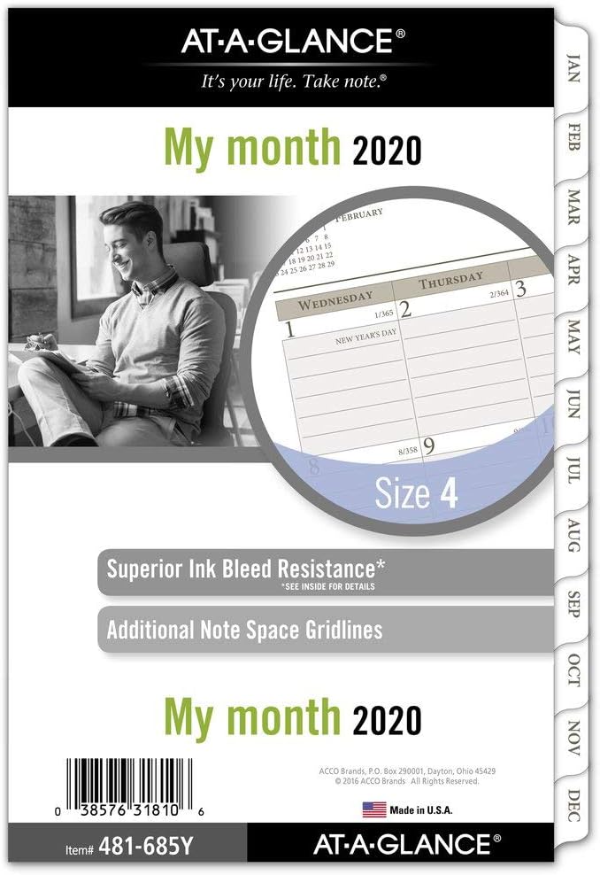 Best at a glance 2018 desk calendar