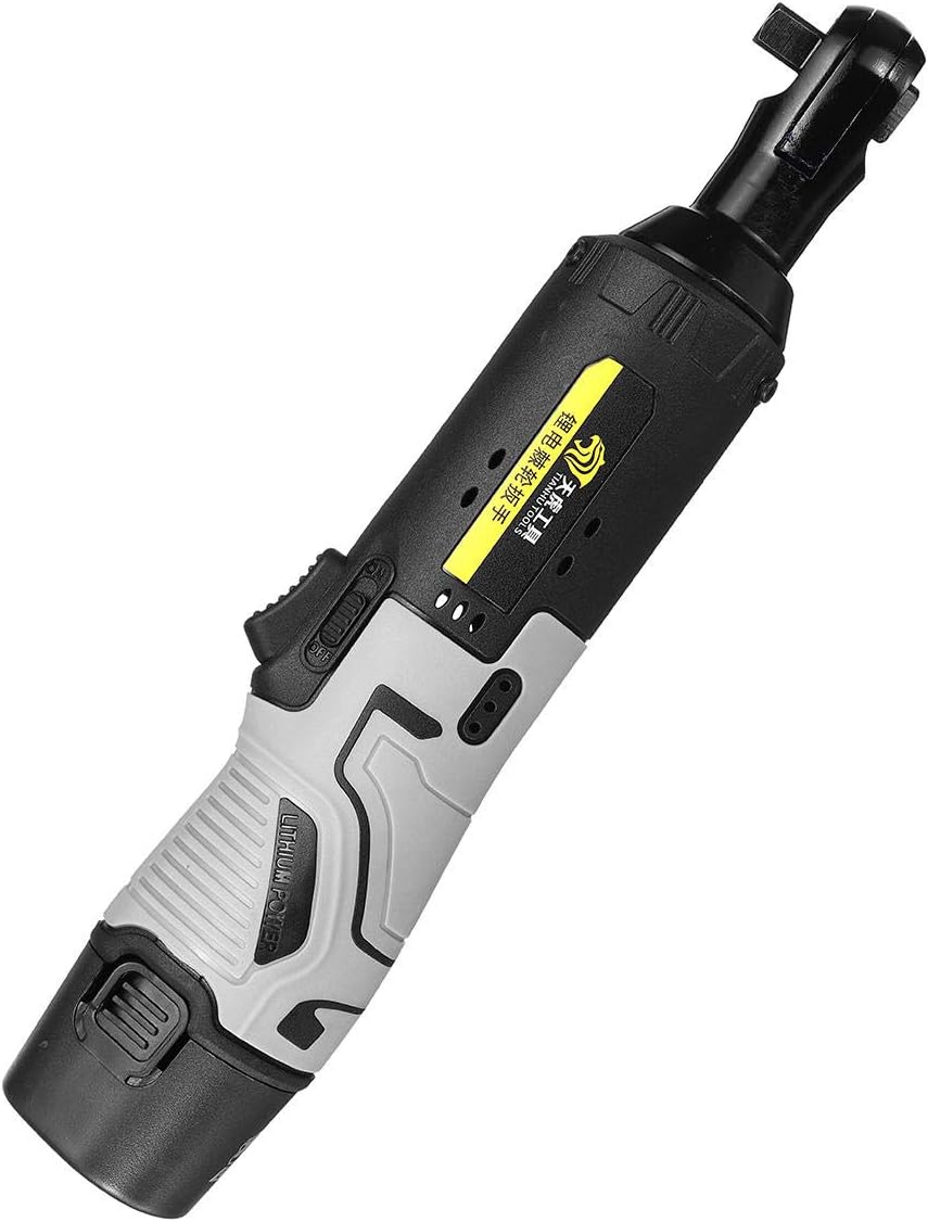 12V 3/8" Cordless Electric Ratchet Wrench Tool Set with Battery & Charger Kit 32NM 1300m