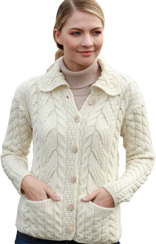 burnt orange cable knit jumper