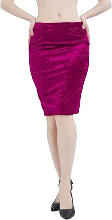 velvet bodycon skirt