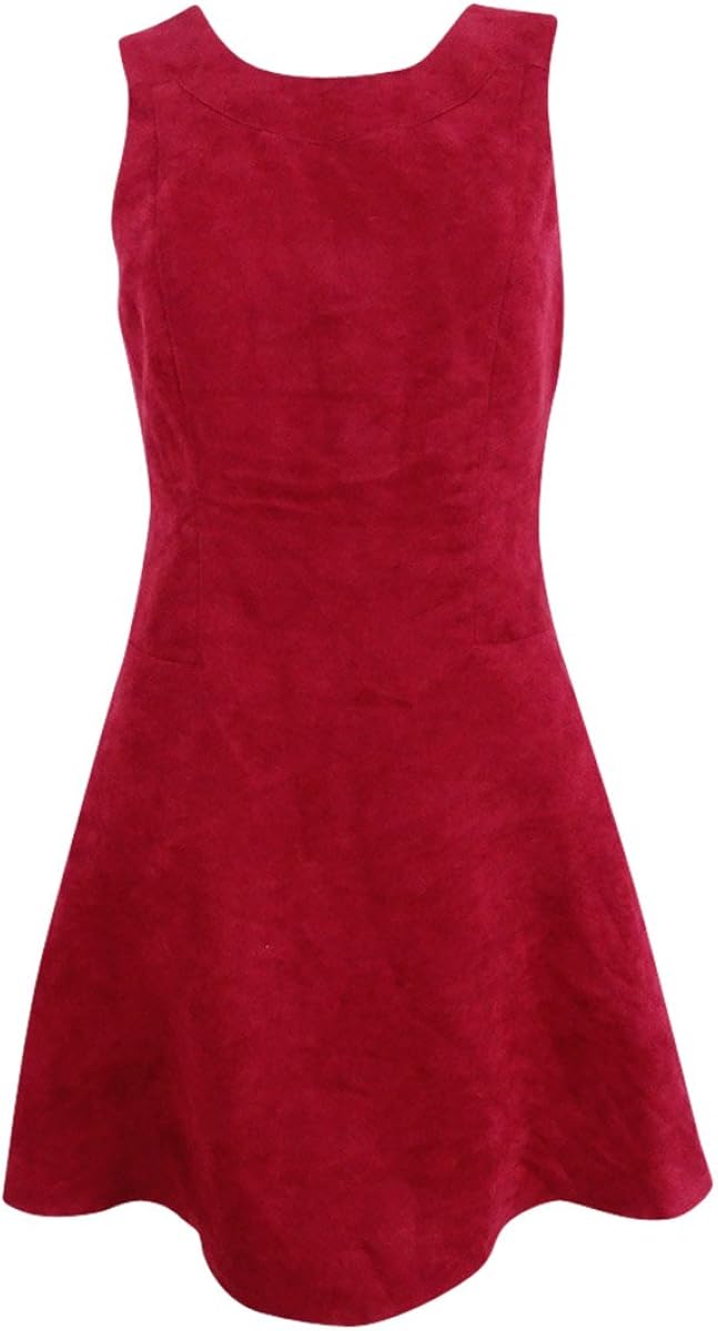 suede skater dress