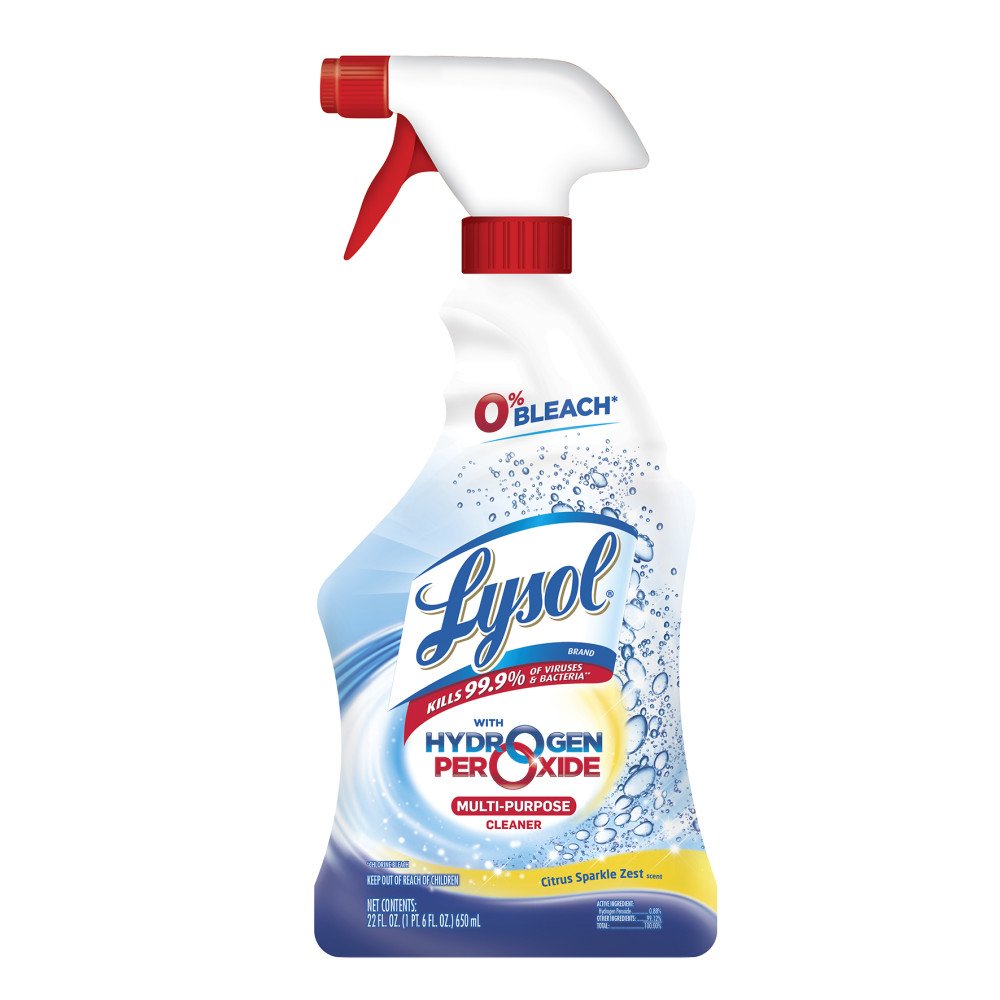 Lysol, Bleach Free Hydrogen Peroxide MultiPurpose Cleaner Spray Blue