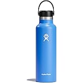 Hydro Flask Water Bottle - Insulated Stainless Steel - Non Spill, Leakproof in 21 Oz Cascade Blue