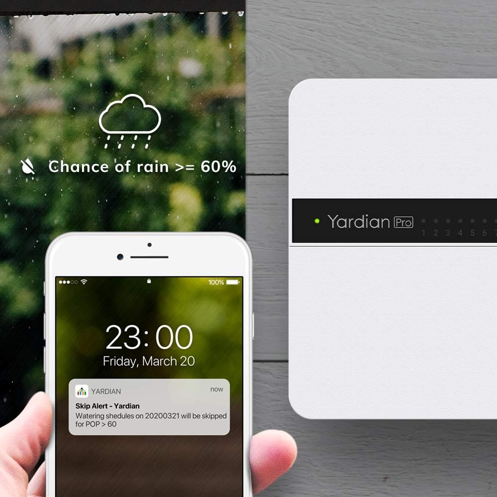 Aeon Matrix Yardian Pro Smart Sprinkler Controller with Instant Button Control, 8 Zone, Compatible with  Alexa, Apple HomeKit, Google Home, Google Assistant, IFTTT : Garden & Outdoor