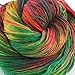 Soft Silky Fingering Lace Weight Silk Yarn - Perfect for Creating Cardigans, Sweaters, Socks, Shawls - Watercolors