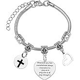 Mxrymvu Religious Gift for Women Cross Bracelet Christian Gifts for Female Inspirational Gifts for Friends Mom Daughter Jewelry Confirmation Baptism Easter Gift for Christmas Birthday Thanksgiving