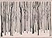 Hero Arts Winter Trees Pattern Woodblock Stamp
