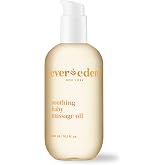 Evereden Soothing Baby Massage Oil, Fragrance-Free, Dermatologist-Tested | EWG Verified, Nourishing Baby Oil Deeply Hydrates Baby&rsquo;s Skin, Gentle &amp; Vegan, Safe for Sensitive Skin, 10.1 fl oz.