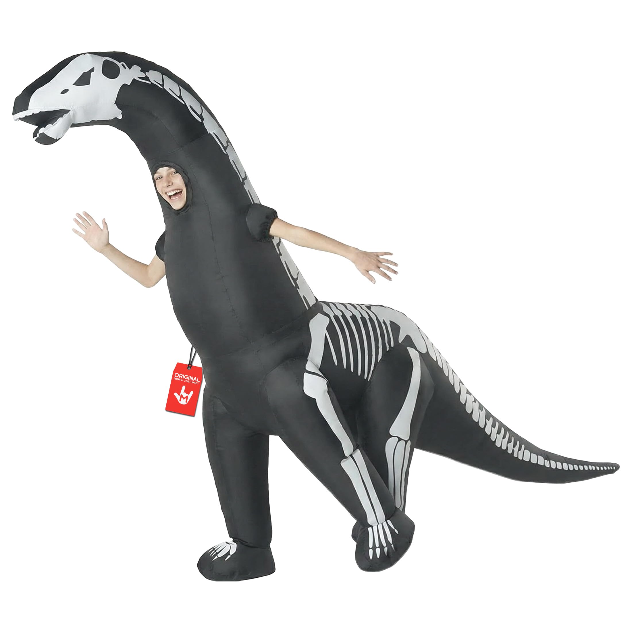Morph Giant Skeleton Diplodocus Inflatable Kids, Dinosaur Skeleton Costume Kids, Inflatable Skeleton Costume