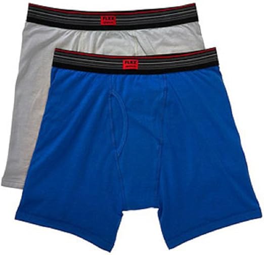 Life by Jockey Mens Flex Cotton Blend Boxer Briefs (2 Pack) (Medium (32