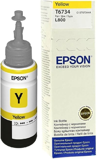 Epson EcoTank T6734 Yellow Ink Bottle 70ml for L1800 L800 L850 Printers