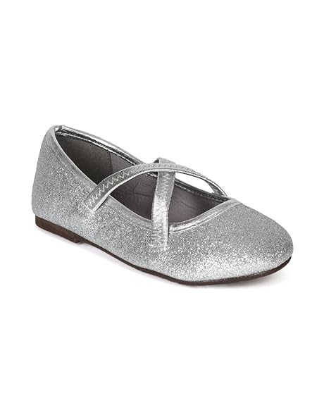 silver ballet flats for toddlers