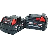 Milwaukee M18 48-11-1850 5.0 AH Batteries 5.0 18V 48-11-1852 (2 pack)