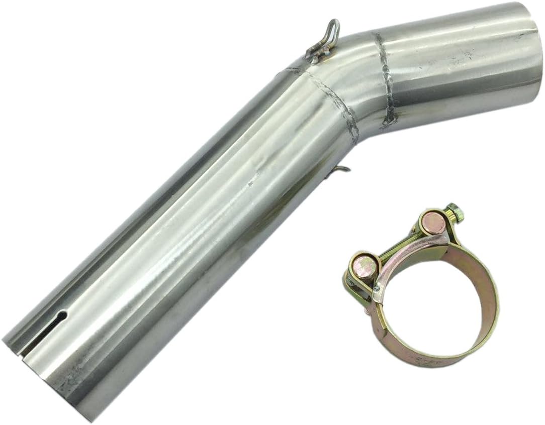 ISTUNT Exhaust Middle Link Pipe Manifold Mid Tube Adapter Connector for Suzuki GSXR600 GSXR750 51mm Slip on - K6-(2006 2007)