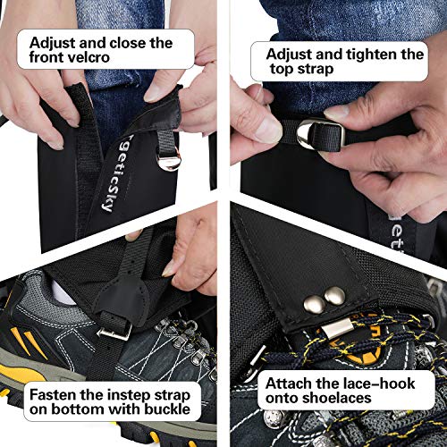 image for EnergeticSky Leg Gaiters Waterproof Snow Boot Gaiters for Men and Wome