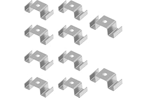 JOYHUATRADE 10 PCS Grating Saddle Clip, 304 Stainless Steel M-shaped Grid Plate Clip for Industrial Flooring Drainage Systems Walkways Stair Treads Fastens Grating Finish, Fit for Spacing 30-35 mm