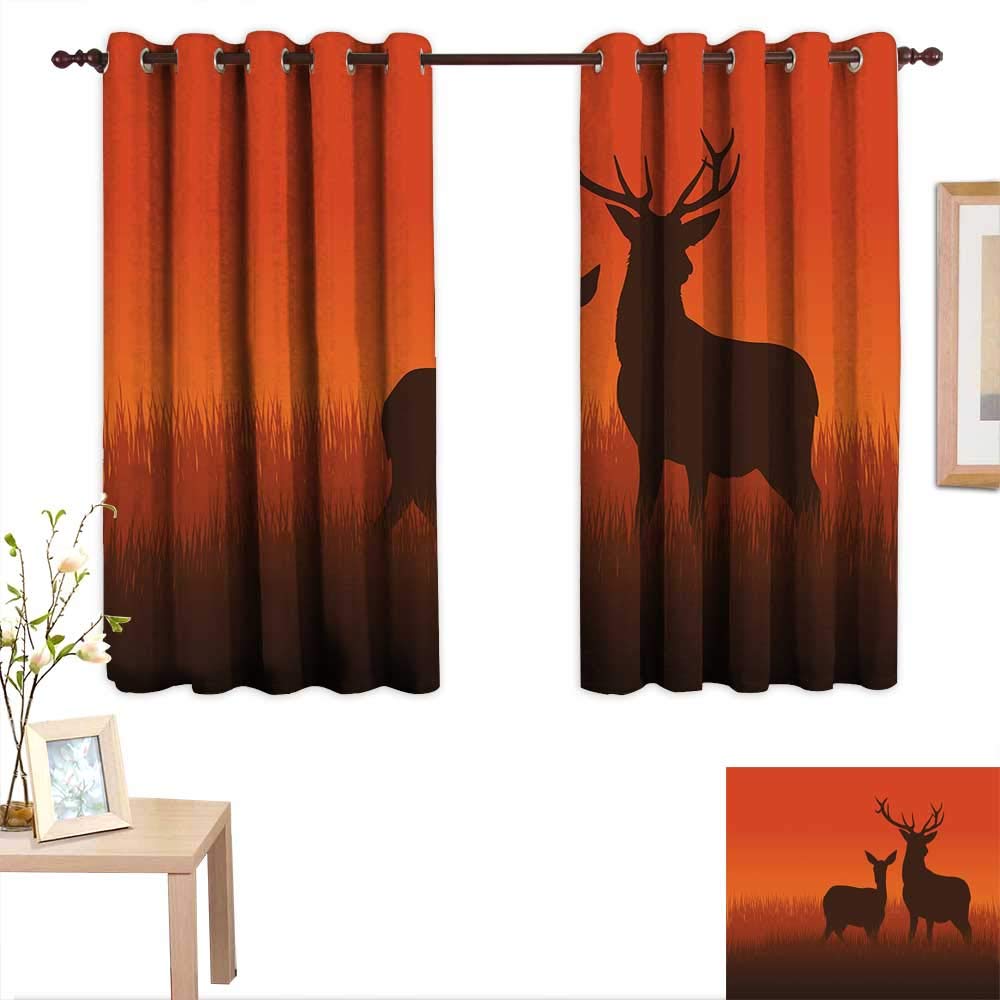 Amazon Com Luckyee Hunting Decor Decorative Curtains For Living