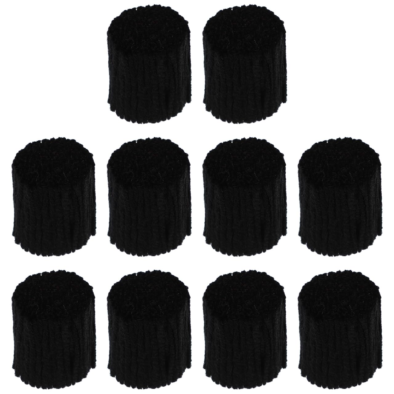 COHEALI Black Latch Hook Rug Yarn 10 Roll Latch Hook Rug Yarn DIY Knotted Wool for Rug Making Craft Projects Crochet Knitting Yarn