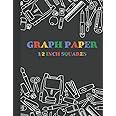 1/2 Inch Squares Graph Paper Notebook: 8.5" x 11" Grid Paper Notebook for Kids, 110 Pages, Graph Paper Notebook for Math and Science Students, Quad Ruled Paper (Graph Paper Notebooks)