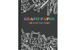 1/2 Inch Squares Graph Paper Notebook: 8.5" x 11" Grid Paper Notebook for Kids, 110 Pages, Graph Paper Notebook for Math and Science Students, Quad Ruled Paper (Graph Paper Notebooks)