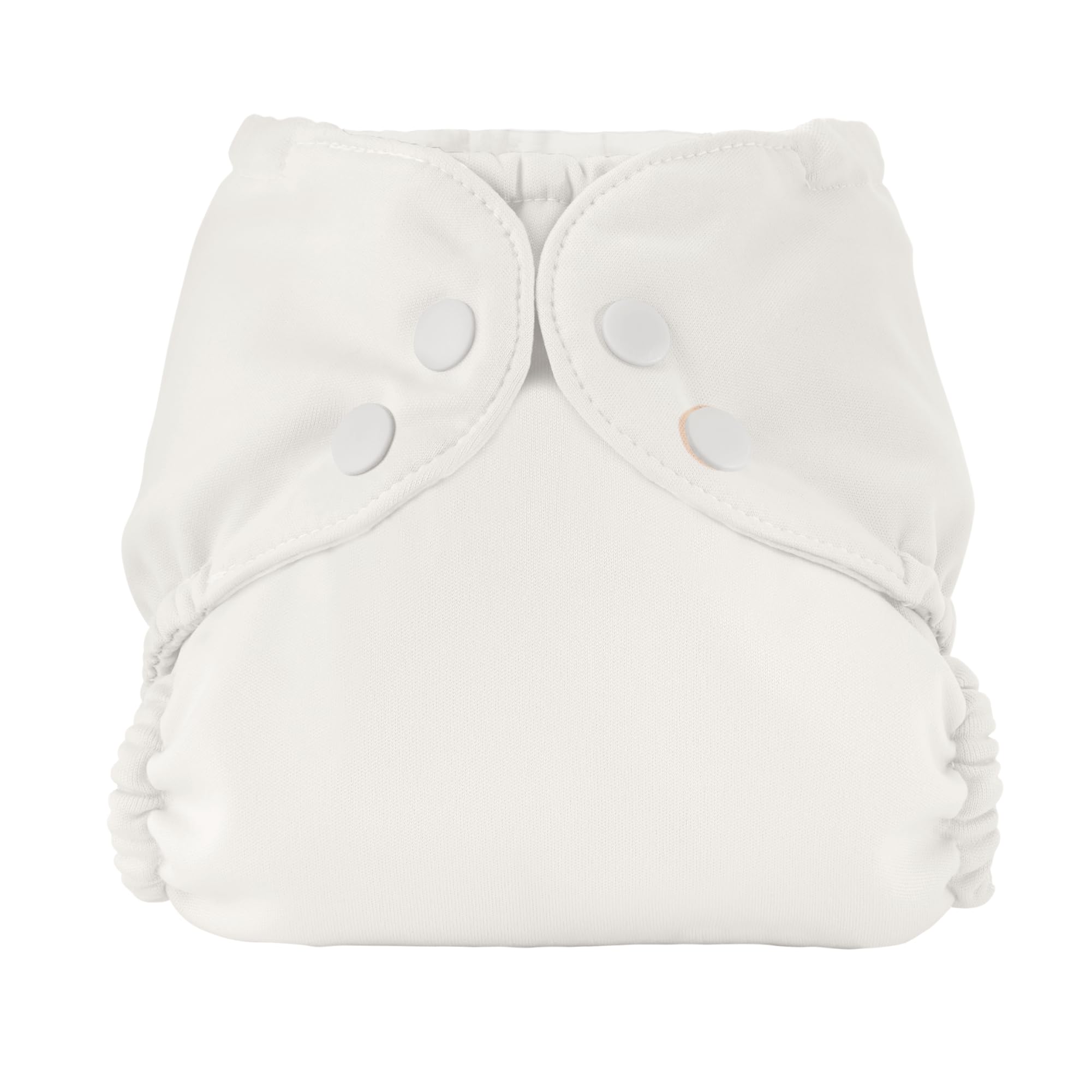 Photo 1 of Esembly Cloth Diaper Cover - Reusable Swim Diaper, Waterproof, Breathable - Adjustable Outer Layer Over Absorbent Inner for Blowout Protection - Parchment, Size 2 (18-35lbs)