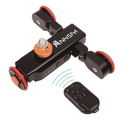 annsm Pro 3-Wheels Wirelesss cámara de vídeo Auto Pista de Dolly ...