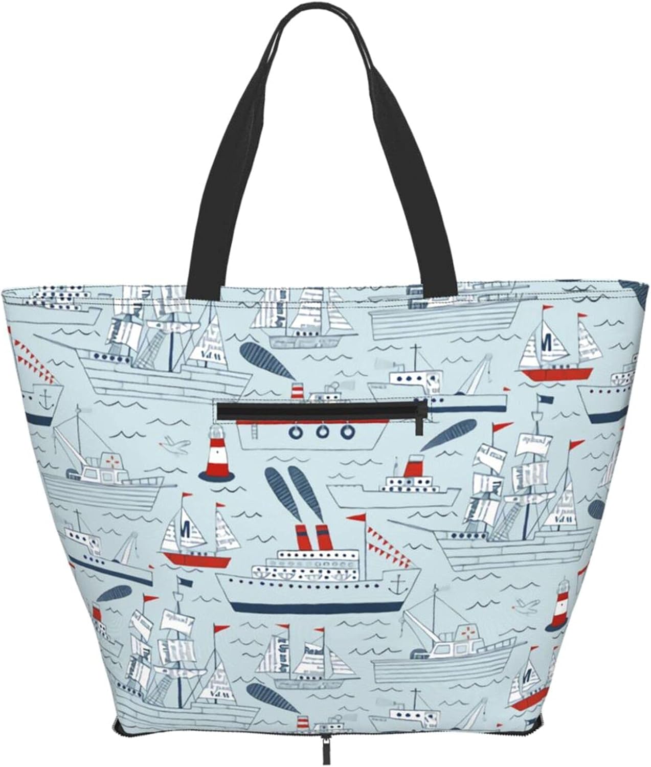 Ships And Sails Women Shoulder Bag Tote For Large Capacity