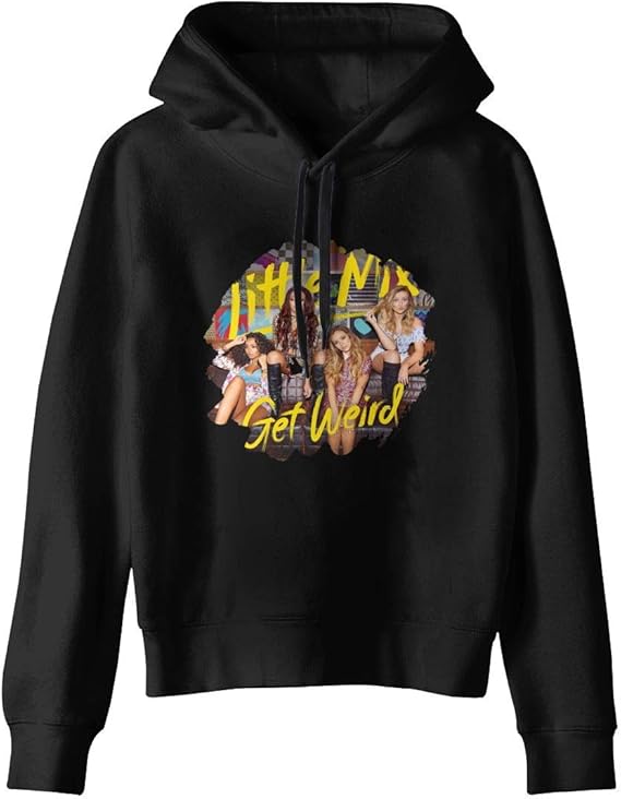 Amazon Co Jp Dave Ferguson リトル ミックス 長袖パーカー レディース スウェットシャツ フード付き Black M 服 ファッション小物