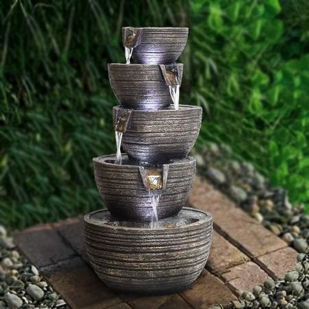 Amazon Com Peterivan Garden Fountain Outdoor 22 4 5 H Patio