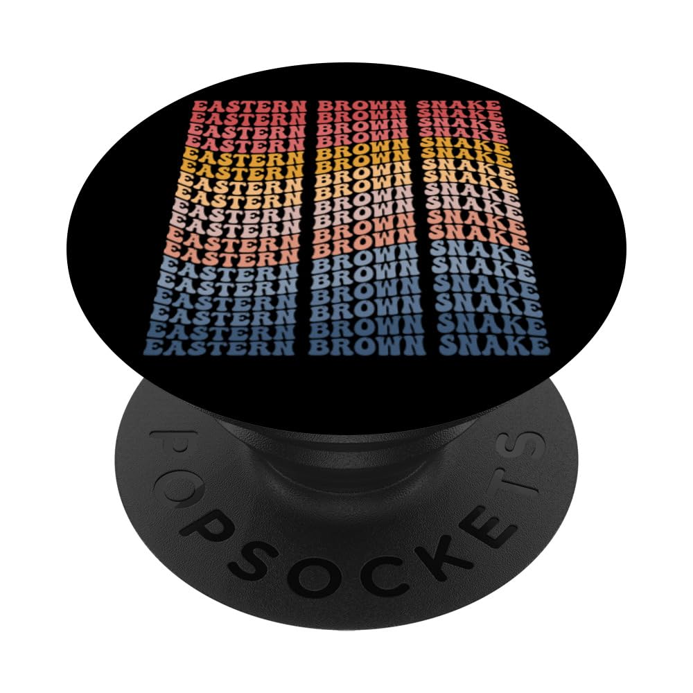 Eastern Brown Snake Groovy Retro PopSockets Swappable PopGrip