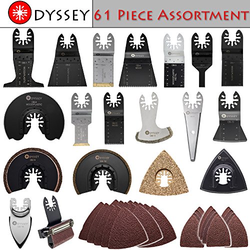 Odyssey oscillating multitool 61 piece assortment pack …