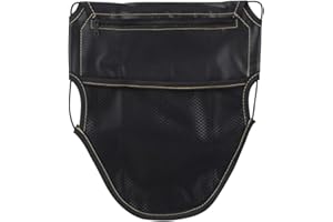 KIMISS Motorcycle Under Seat Bag, PU Leather Motorcycle Scooter Under Seat Storage Pouch Bag Organizer