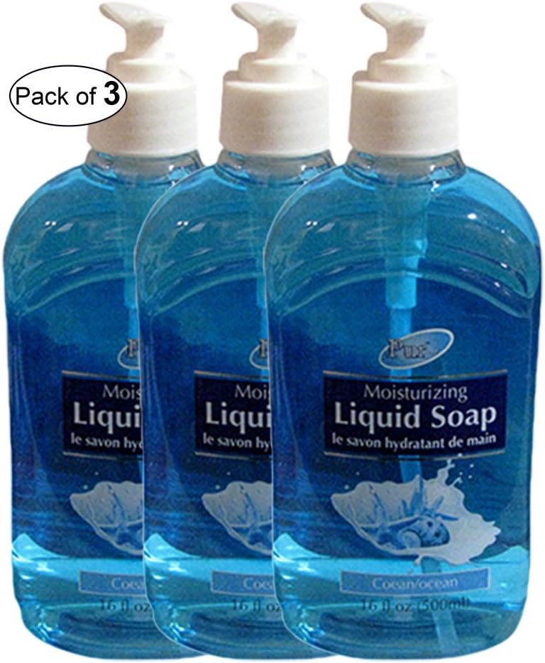 Purest Moisturizing Liquid Soap With Ocean Scent(500ml) (Pack of 3)