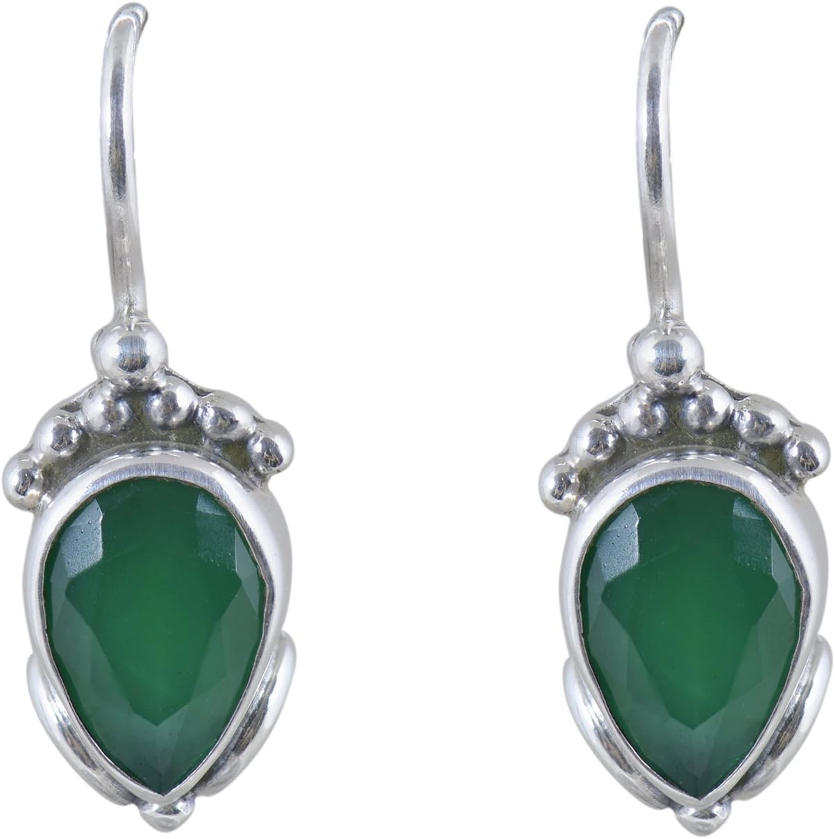 Silverwala925-92.5 Sterling Silver Ruby,emerald,sapphire,cubic zirconia,pearl Stone Fashion Dangle & Drop Earring for Women and Girls