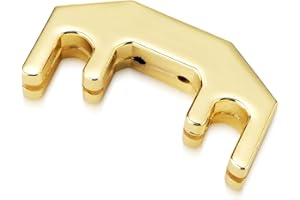 Unxuey Metal Violin Mute Practice Violin Silencer Golden Fiddle Silent Silencer Parts for 1/2, 3/4, 4/4 Violin