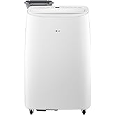 LG 8,000 BTUS SAC Dual Inverter Smart Wi-Fi Portable Air Conditioner, Ultra Quiet Performance 3-in-1 AC, LED Display, Auto Ev