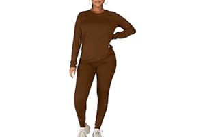 Kaximil Women's Workout Tracksuit 2 Piece Outfits Long Sleeve Top Legging Jogger Pants Set
