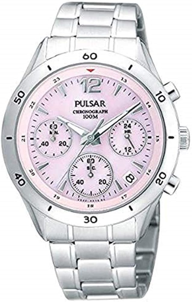 Pulsar Women's Quartz Watch with Chronograph Quartz Stainless Steel