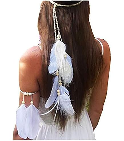 Amazon.com : Fodattm Bohemian Handmade Dreamcatcher Feather  display picture 1