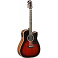 Yamaha 6 String Series A1M Acoustic-Electric Guitar-Mahogany, Tobacco Sunburst, Dreadnought Cutaway TBS
