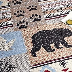 Rustic Quilt Queen/Full Size, Lodge Cabin Bedding