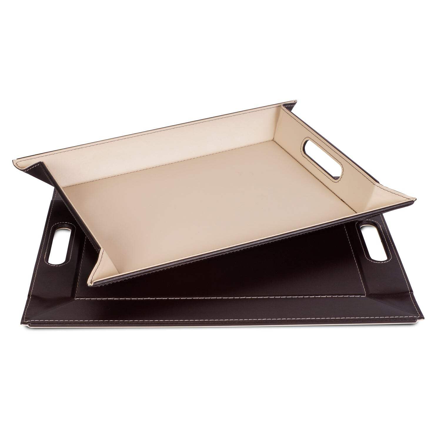 Freeform Reversible Tray, Chocolate Brown/Crème, 55 x 41 cm — image 1
