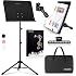 CAHAYA Music Stand for Sheet Music - Dual-use Converts to Desktop Stand Portable& Foldable 31.4-57in Height Adjustable Sturdy