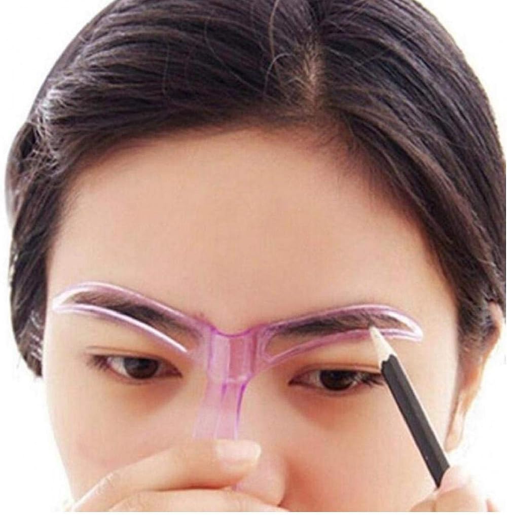 AMOYER Eyebrow Stencil Template Women DIY Makeup Grooming Drawing Beauty Tool