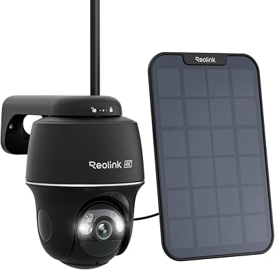 Reolink 4K PT Solar Security Camera Outdoor Wireless 2.4/5GHz WiFi Color Night