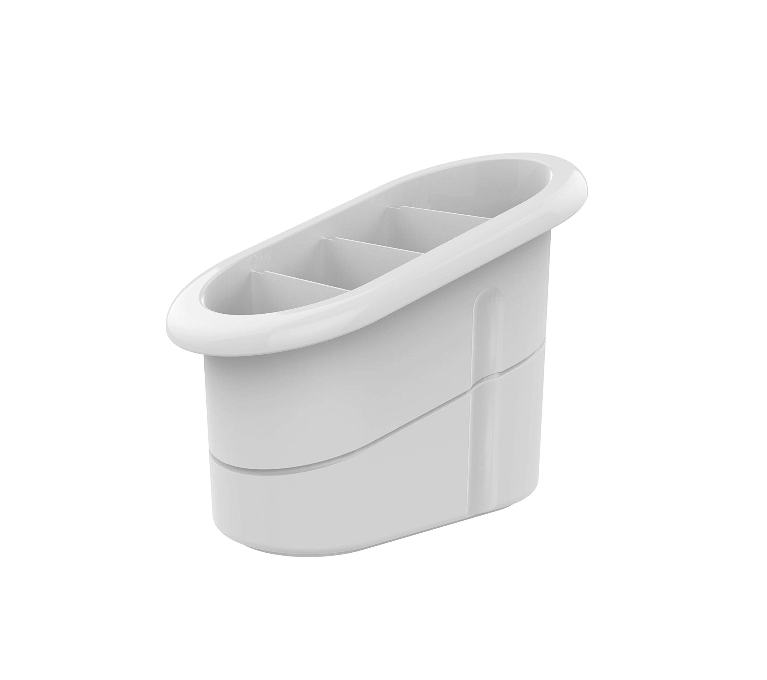 Biesse Casa Cutlery Drainer with Drainage Container, White