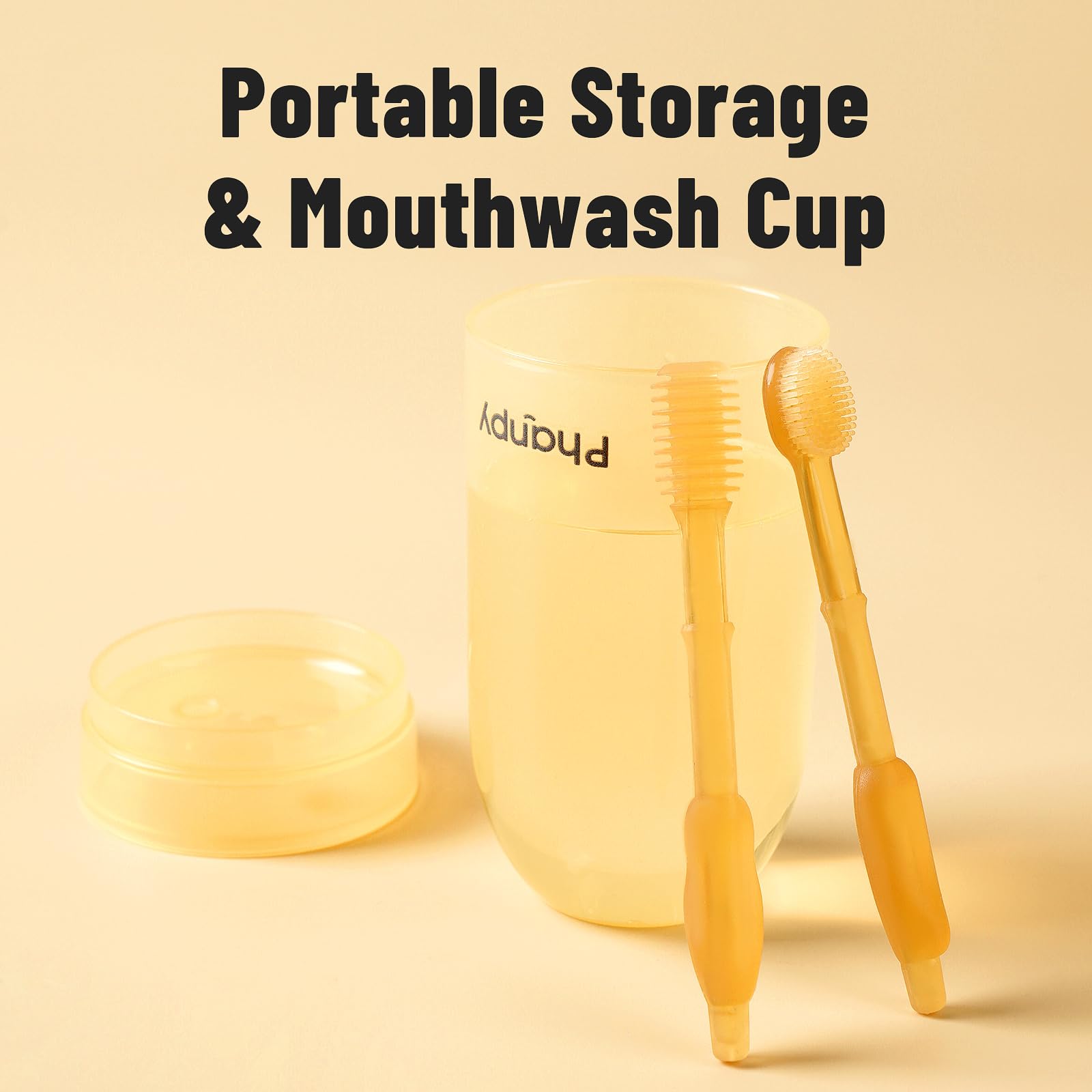 Phanpy Silicone Baby Tongue Cleaner and Toothbrush - Newborn to 12 Months, Oral & Mouth Cleaner