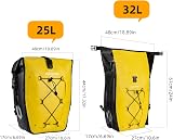 ROCKBROS 25L-32L Waterproof Bike Pannier Bag Rear Rack view 7